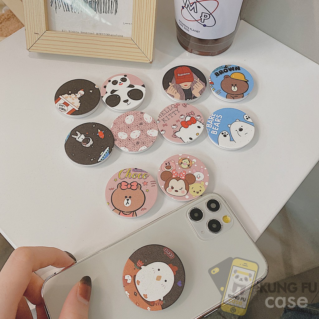 KUNGFUCASE Popsocket Karakter POP SOCKET KARAKTER LUCU