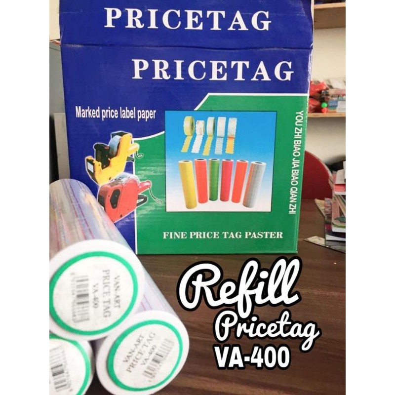 

(Harga 1 slop isi 10 roll) Label harga, refill label roll, sticker label harga roll