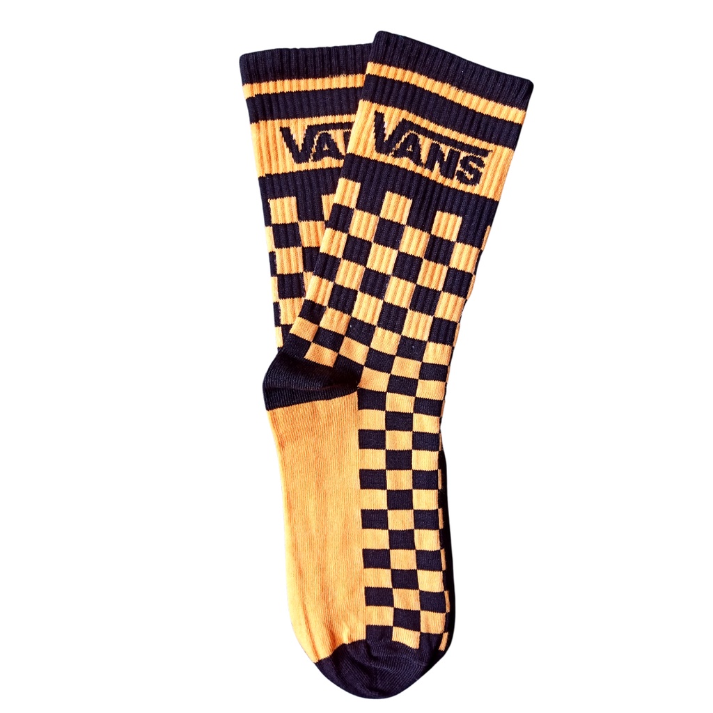 [BIG SALE] Kaos Kaki Motif Skate Oldschool - Mohaki Official-Vans Catur  Kuning