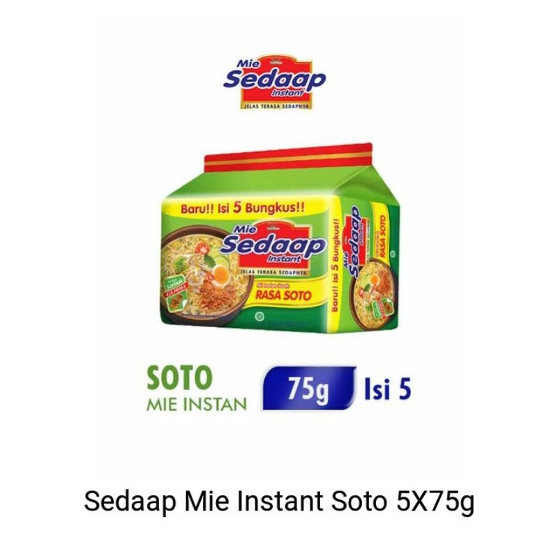

mie sedaap soto/ mie sedaap goreng paket 5pcs