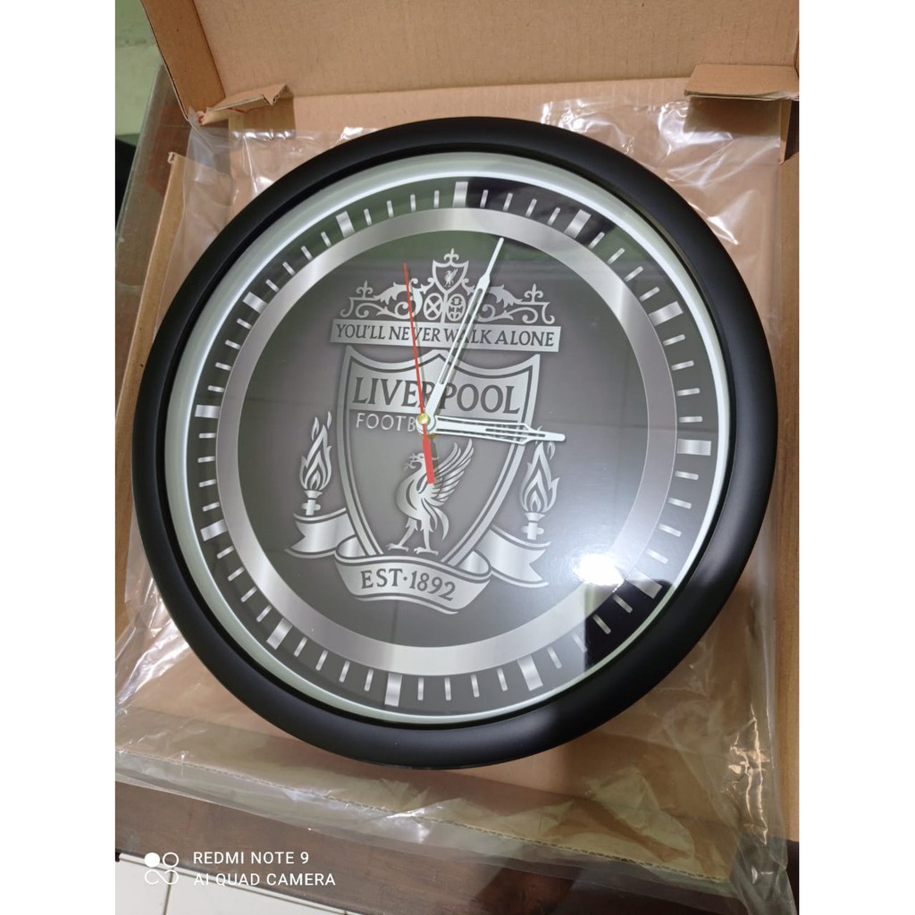 (ISTIMEWA &amp; BAGUS) JAM DINDING THE REDS LIVERPOOL - SILVER LIMITED EDITION