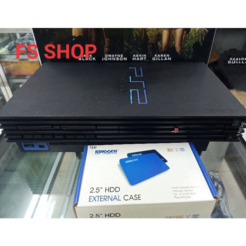 Playstation2 Ps2 tebal Hardisk External Paket Lengkap Bisa Main Kaset