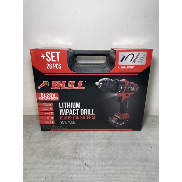 mesin bor cas baterai 20v bull / mesin bor cas baterai / mesin bor cas baterai koper / mesin bor cordless / mesin bor cas koper bull / bull bor cas / bull 20v / mesin bor cas drill / mesin bor cas 20v bull / mesin bor baterai tangan / bor portable