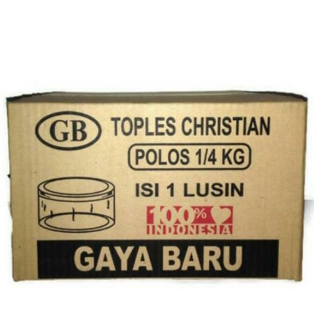 TOPLES kue kering 250gr bulat / Toples kue kering 250gr Gaya Baru / Toples Gaya Baru Christian 250gr