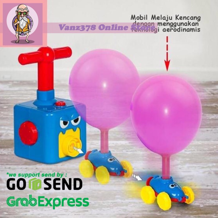 Push Car Balloon Toys safety for baby kids latih otak sejak dini