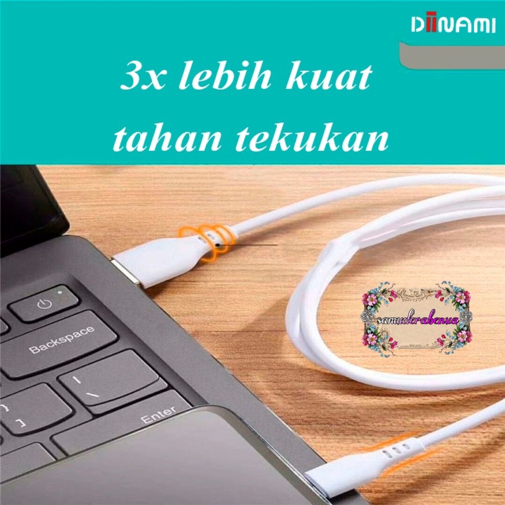 6a kabel data ori  diinami ligthing micro tipe c ip usb fast charging qc 3.0a pengisian cepat sb2849