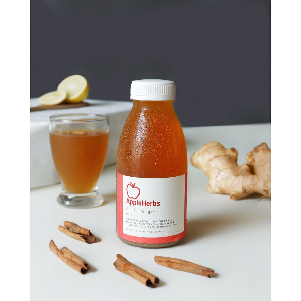

Anti-Flu Ginger 350ml by AppleHerbs - Minuman Jahe - Suplemen Kesehatan