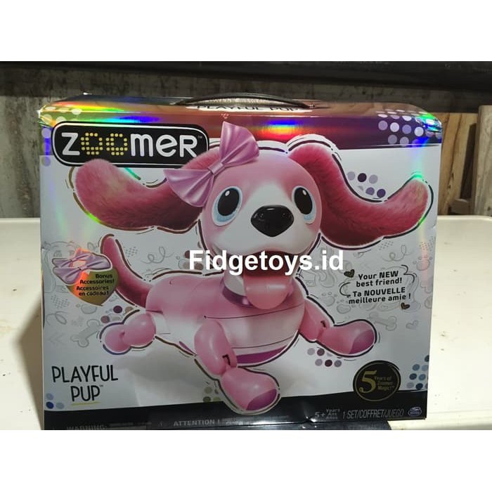 zoomer playful pup interactive pink robotic dog