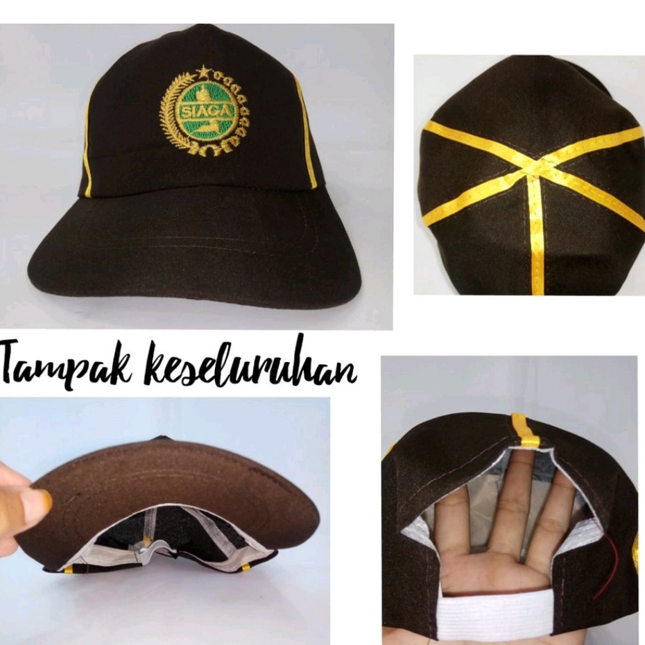 Topi Pramuka Siaga SD Putra Bordir Rapi Kwalitas premium