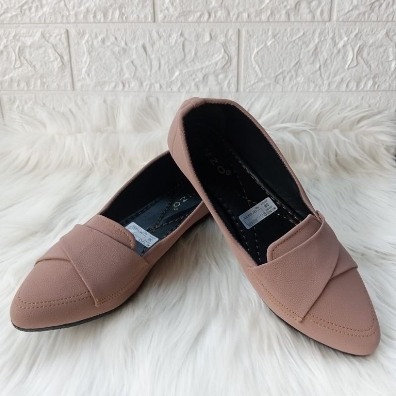 Flatshoes Kerja Kasual Simple Terbaru Sepatu Balet Wanita Murah Bisa COD FLASH SALE kekinian Viral