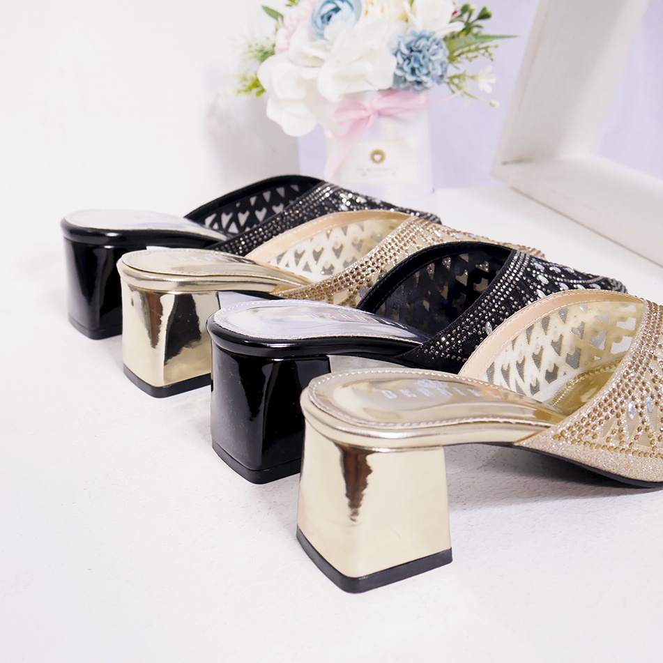 Bernike Odette Sendal Heels Pesta Wedding 5 cm