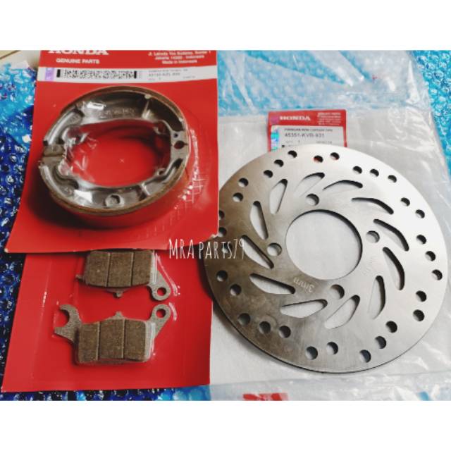 Pringan cakram set kampas rem depan belakang beat.vario.scoopy.spacy.ori