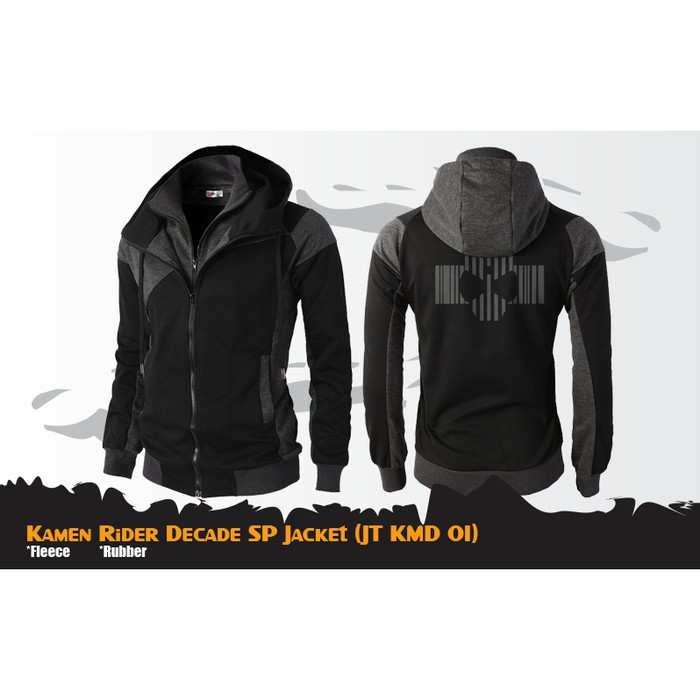 Jaket Hoodie Double Zipper Kamen Rider Decade - JTKMD 01