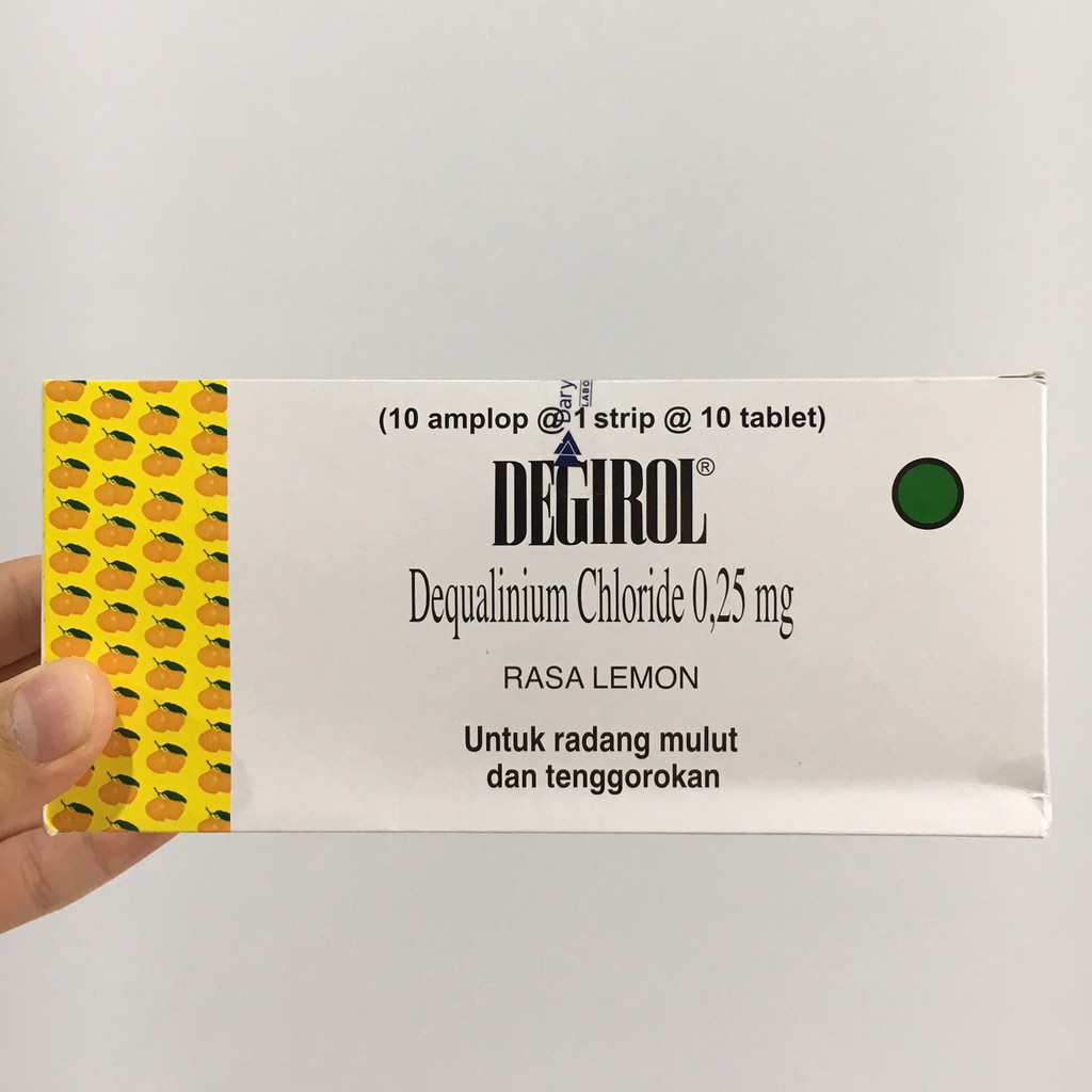 Degirol Obat Sakit Tenggorokan Obat Sariawan Tablet Hisap Strip 10tabs Shopee Indonesia