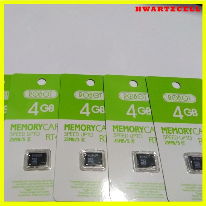 MEMORY CARD ROBOT MICRO SD 4GB RT4G