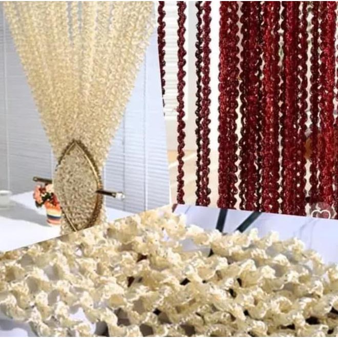 Tirai Benang Gliter Ulir