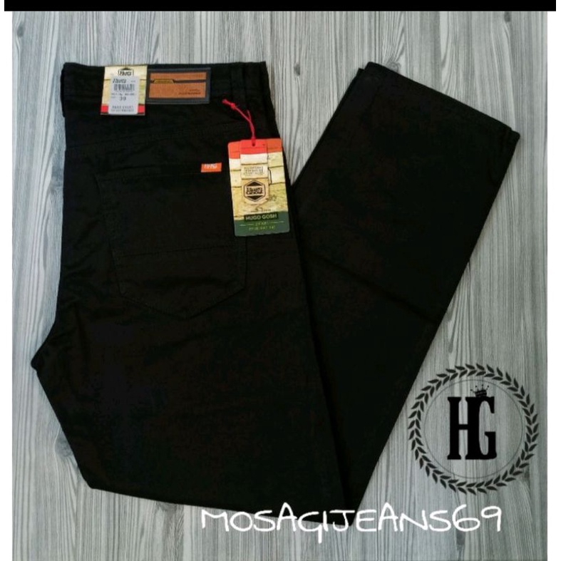 CELANA PANJANG PRIA CANVAS SULFUR 3944 PREMIUM HUGOGHOST JUMBO