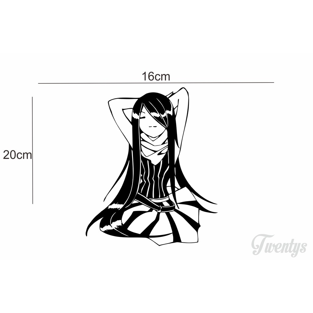 

STIKER JAPAN ANIME GIRLS CUTTING STICKER VINYL DECAL
