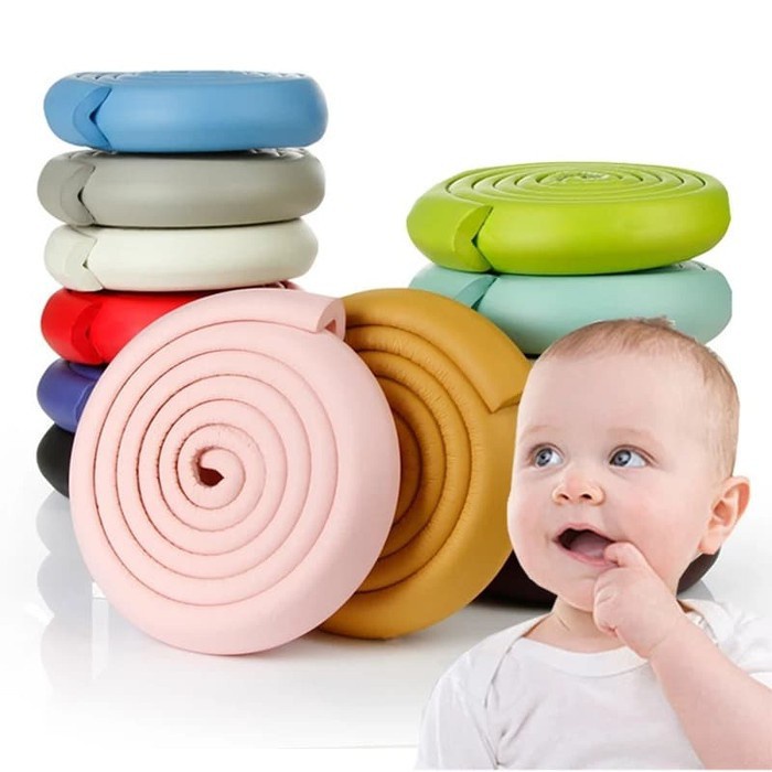 Pelindung Sudut Siku Meja Kursi Tangga 2M Pengaman Tebal Baby Perekat Panjang Bayi Table Protector/C 31