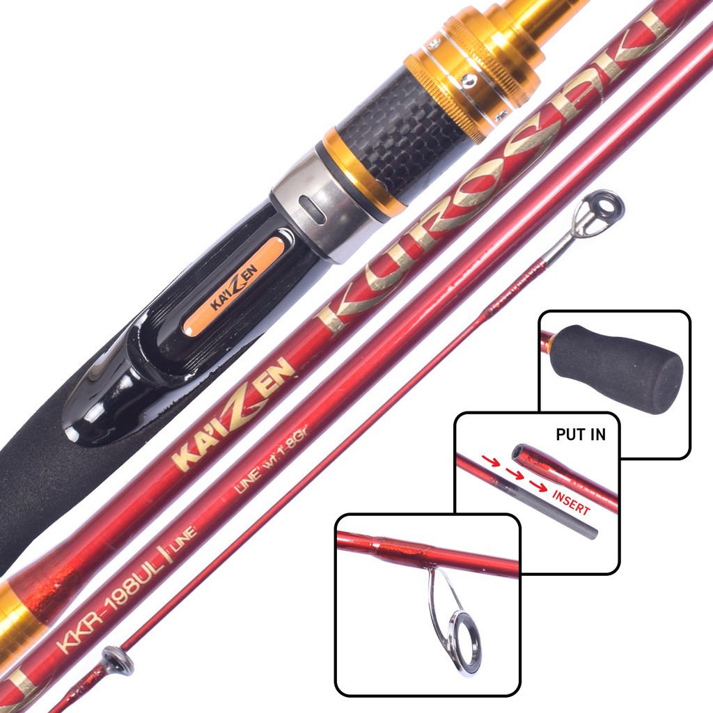 Joran Spinning Kaizen Kurosaki Pilih Ukuran