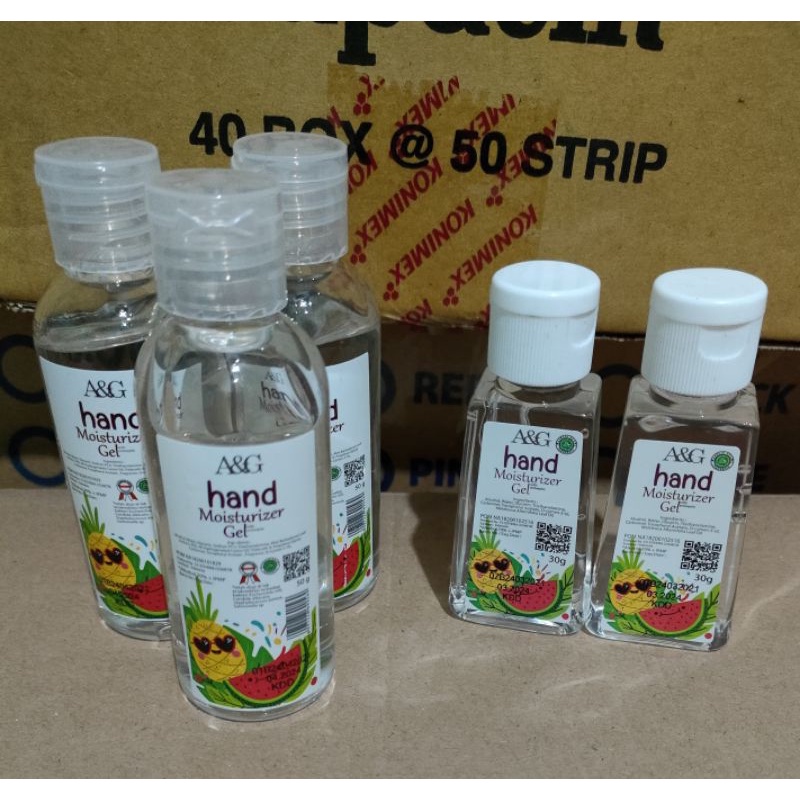 A&amp;G hand sanitizer gell uk. 50gr dan 30 gr