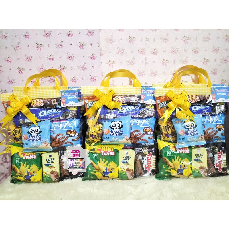 Snack Ulang Tahun / Paket Snack Ultah / Bingkisan Ulang Tahun Murah / Goodiebag Snack / Snack Ultah Murah / Snack Ultah Surabaya / Paketan snack anak