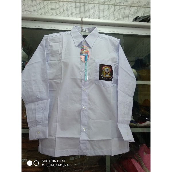 Baju Kemeja Putih SMA lengan panjang Mr.Ben