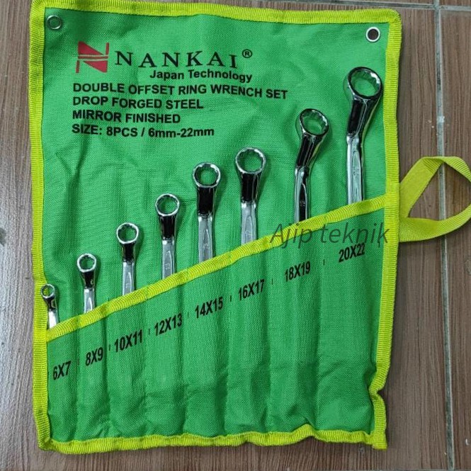 Kunci ring set Nankai 6-22mm 8pcs murah meriah