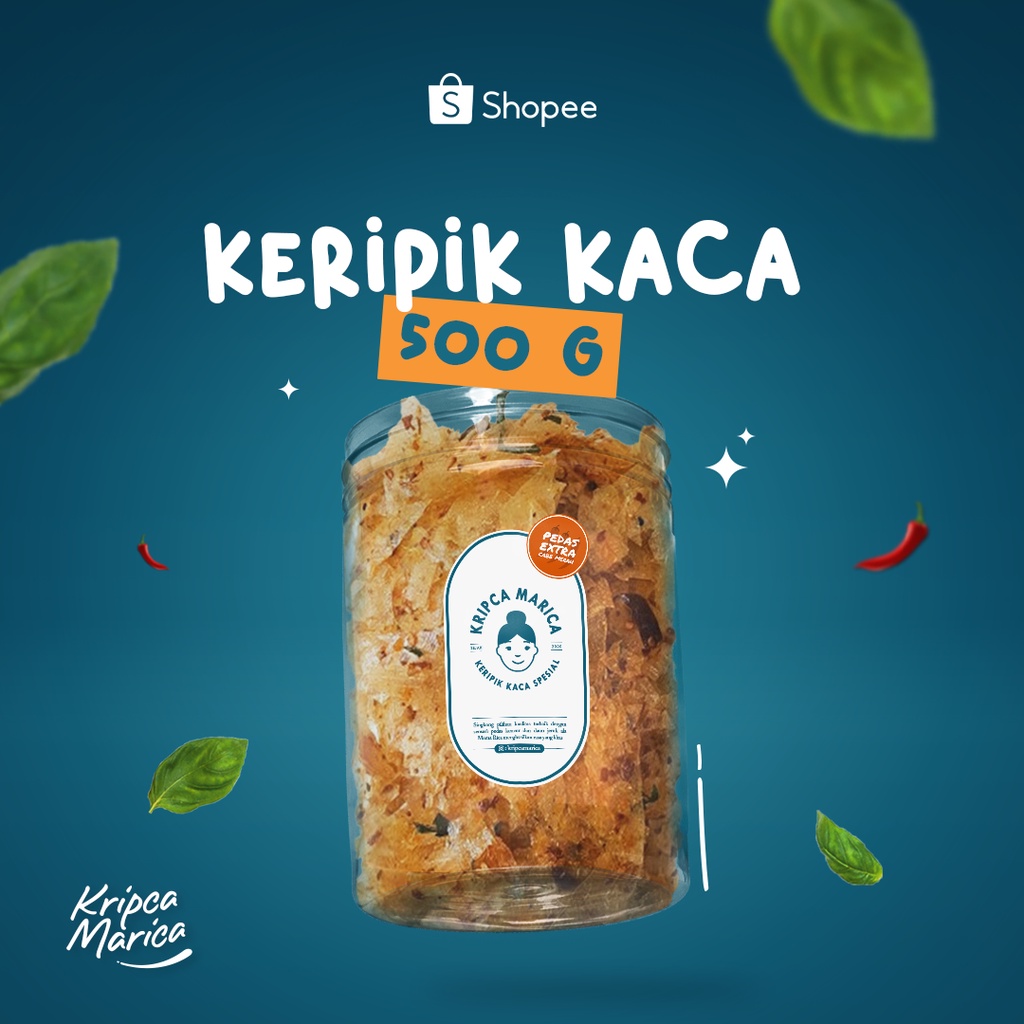 

PROMO! (500g) KERIPIK KACA | KERIPIK BELING | KERIPIK PEDAS DAUN JERUK | KRIPCA MARICA