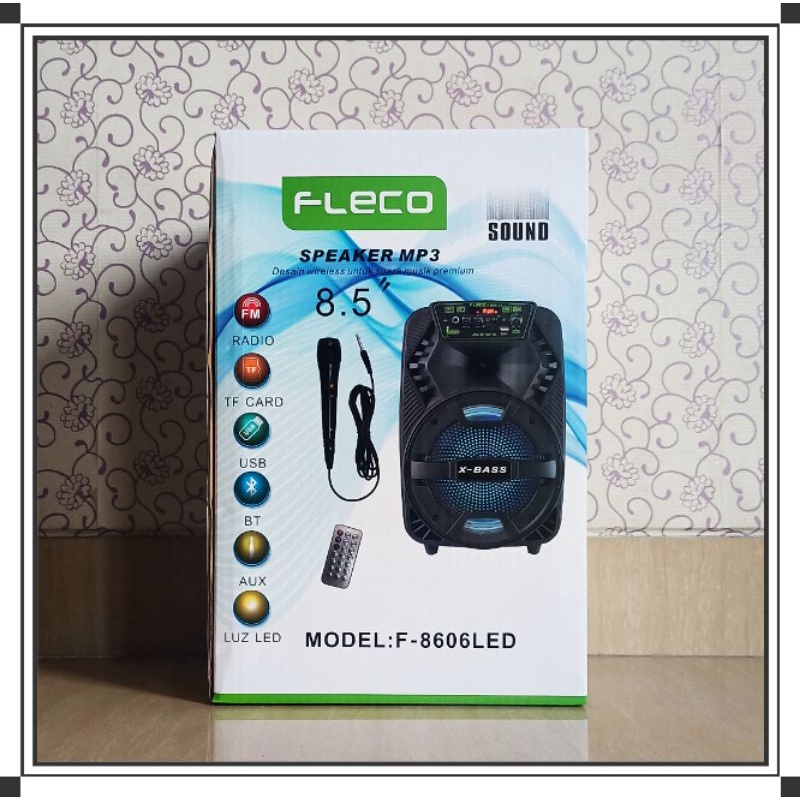 Speaker Bluetooth 8.5 Inch Fleco F-8606