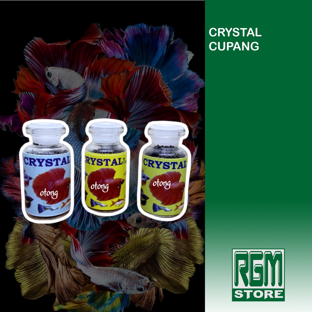 makanan pakan ikan cupang hias aquascape kristal crystal murah