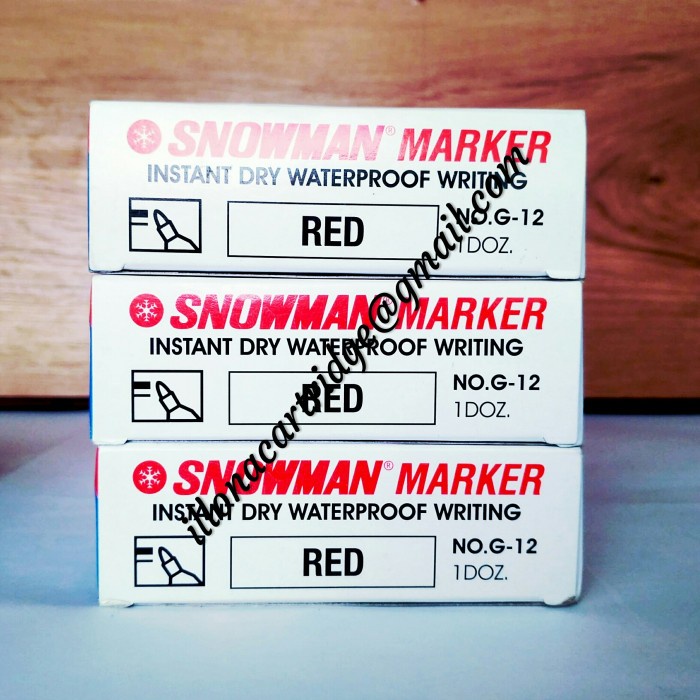 

Bergaransi Spidol Snowman Permanen G12 Black (1 Losin) Original Bagus