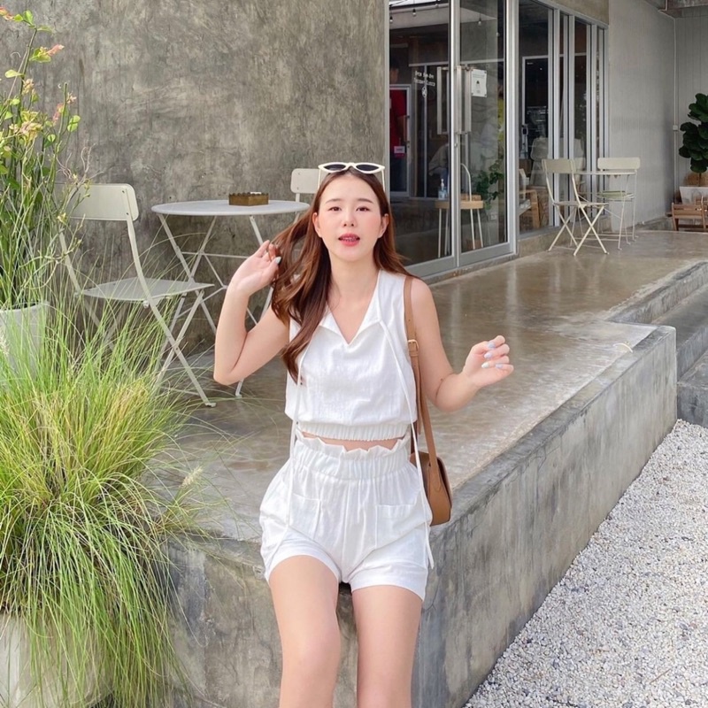 [FG] Breeze Summer Set Crop Top & Shorts SET6598-5