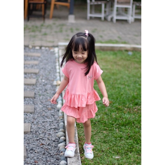 LANA Ruffle Set Anak 1-5thn / Setelan Anak Perempuan