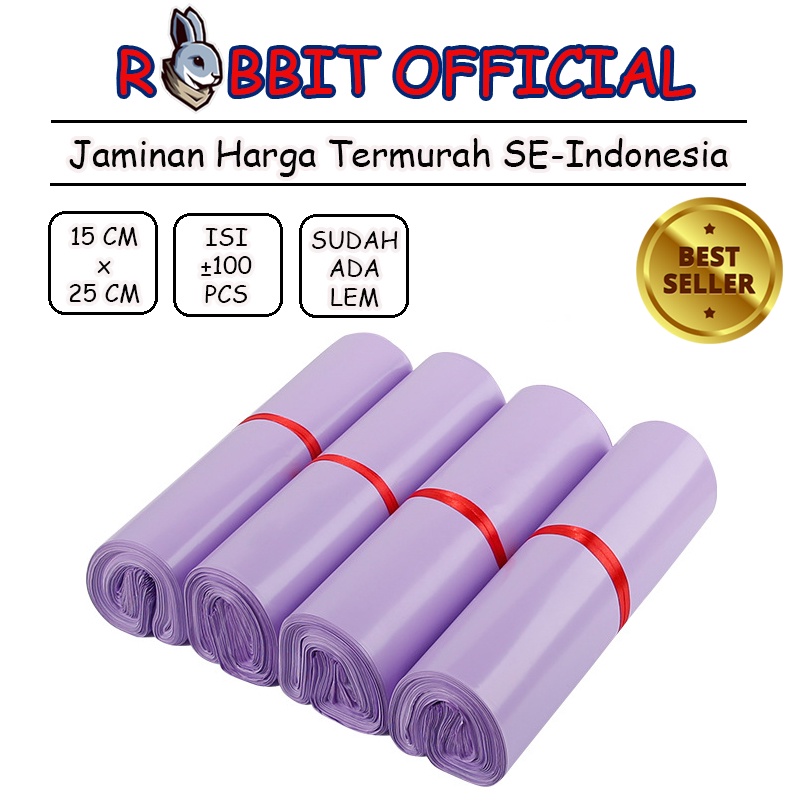 

PLASTIK POLYMAILER UNGU / PURPLE - [15x25] 100 PCS Polymailer Ungu Premium Glossy