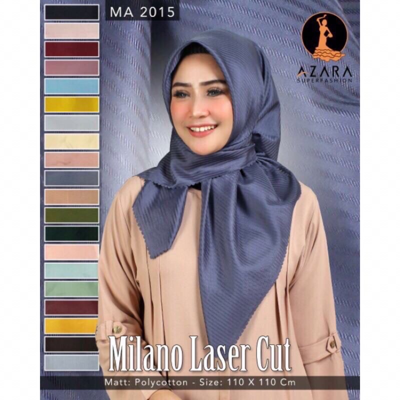Kerudung/jilbab/hijab segiempat Azara Milano