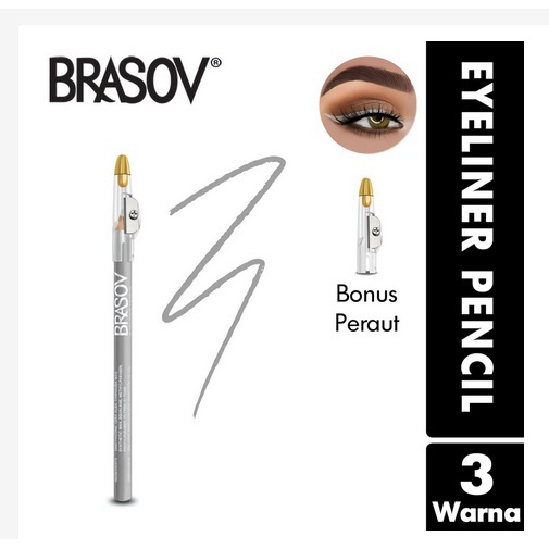 ✨SHASYA✨ BRASOV Eyeliner Pencil Pensil 1.1g Waterproof BPOM