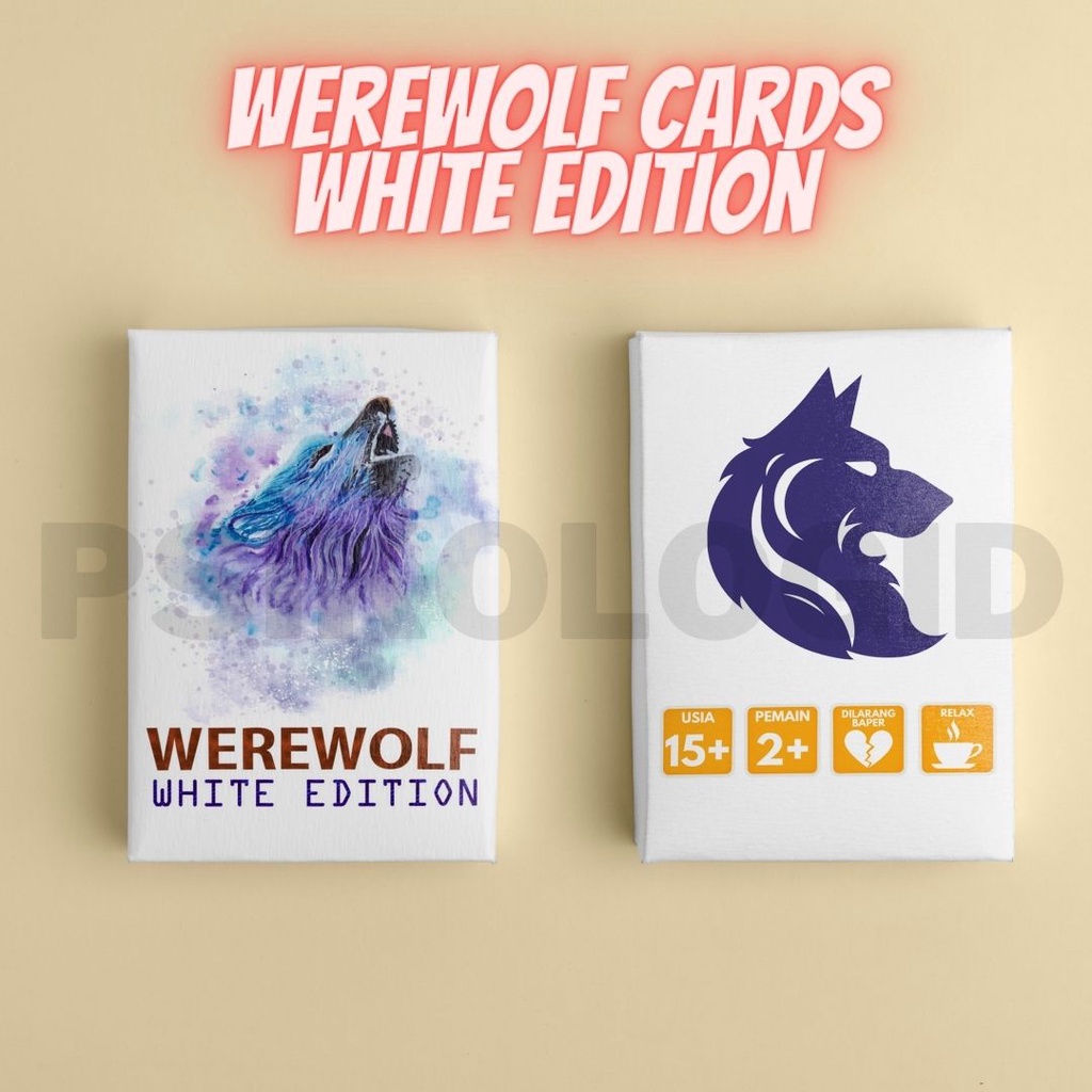 (Ready Stock) -  Werewolf / Mafia Games White Edition