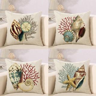 Sarung Bantal  dengan Gambar  Motif  Bergaya Mediterrania 