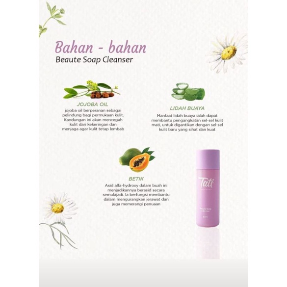 tati beaute shoap cleanser 60ml original 100% terlariss!!/murah