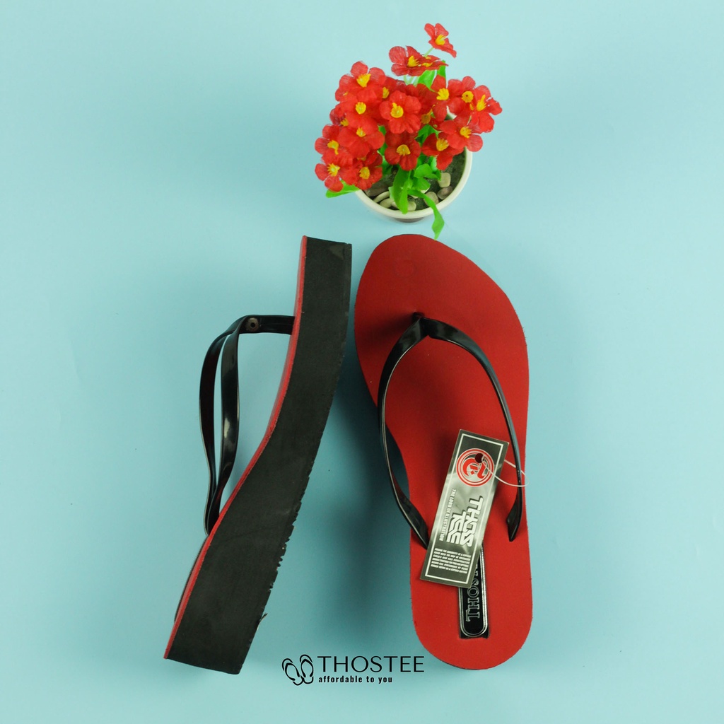 Sandal Jepit Wedges Wanita Thostee Manohara Aio