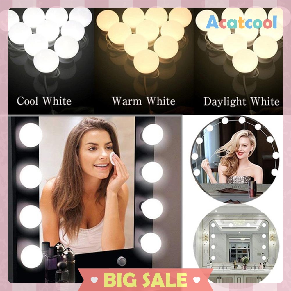 2/6/10/14pcs LED Makeup Mirror Light Bulb Dimmable Hollywood Vanity Lights