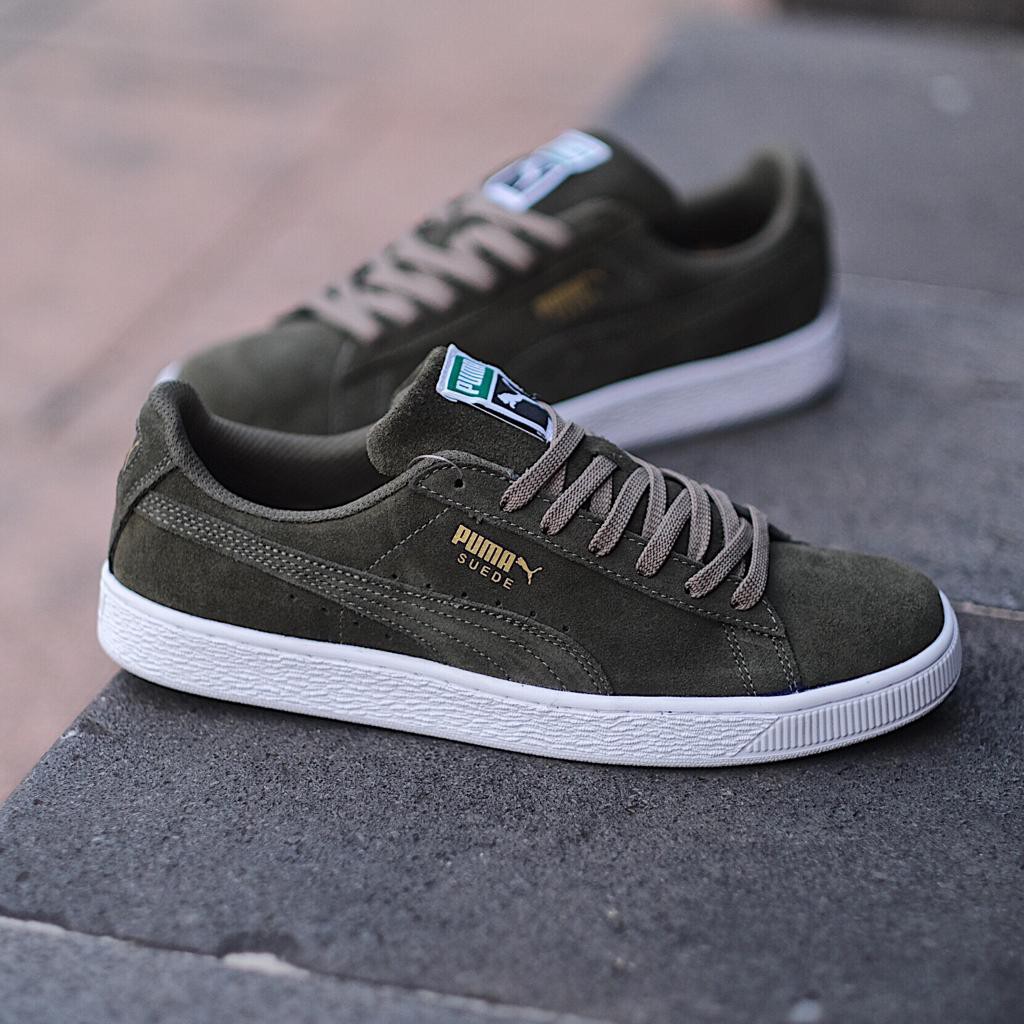 Puma Suede Green White