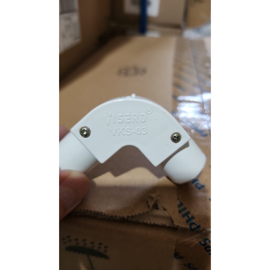 Sambungan Pipa L 20MM VISERO VKS-03 / Knie / Knee / Keni / Elbow Pipa Listrik