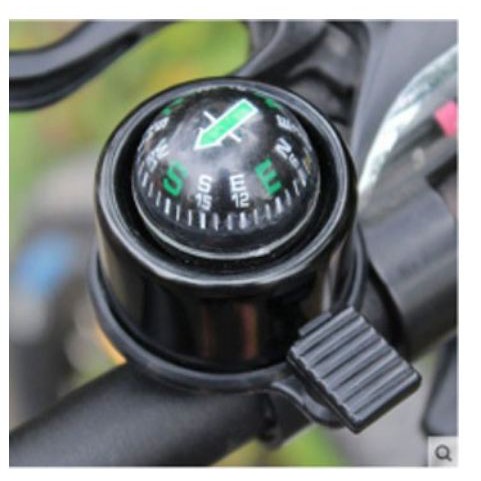 [KOMPASSEPEDA] - Bicycle Compass with Trumpet Bell / Kompas Sepeda