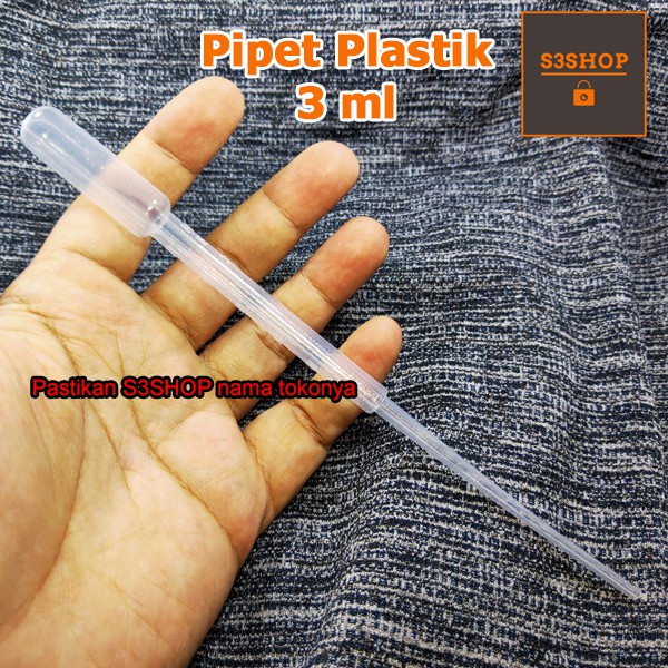 Pipet Plastik 3ml Artemia Ikan Hias Cupang