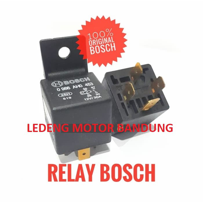 Relay Bosch 12v Kaki 4 Pin Rellay Original Asli Relai Motor Mobil