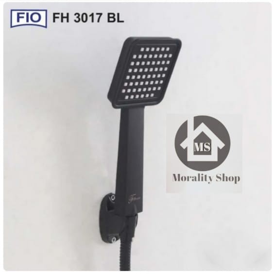 Handshower Fio FH3017BL Hitam Minimalis - Handshower Set Fio Model Kotak Black Minimalis D31A