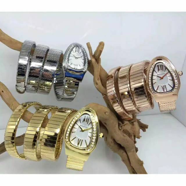 Jam tangan bvlgari lilit snake