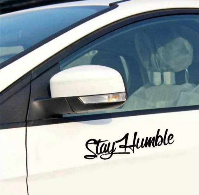 Sticker kaca model stayhumble sticker mobil sticker keren stiker stayhumble